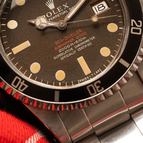 1972 rolex sea dweller double red